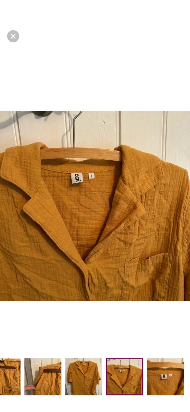 Oui Mustard Muslin Set - Size S image indicator(5)