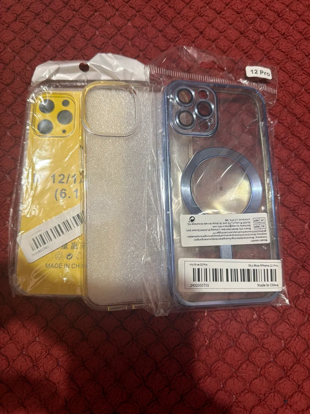 New iPhone 12 Pro Cases (Sky Blue & Yellow)