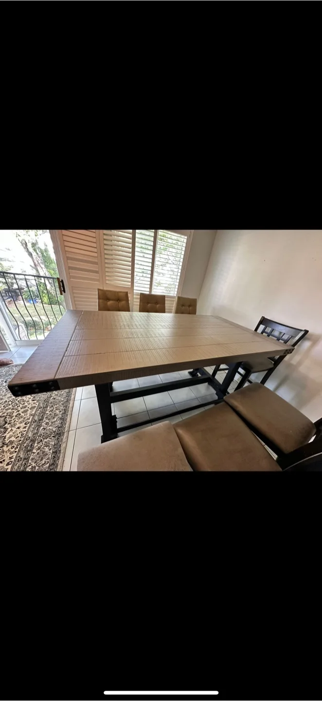 Dining Table with Chairs and Bench