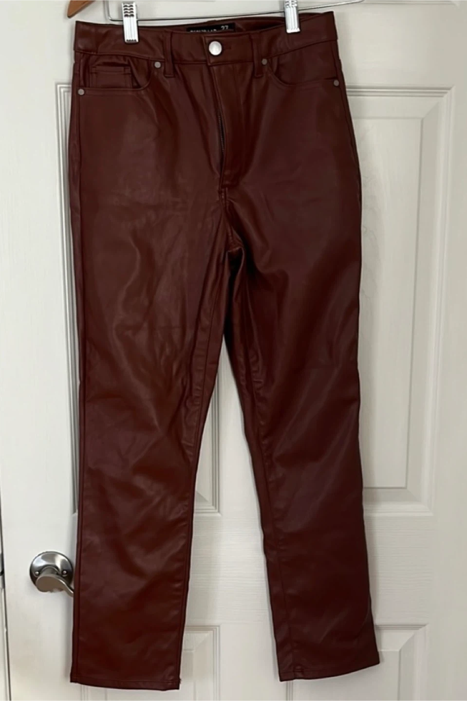 Design Lab Faux Leather Pants - Size 27