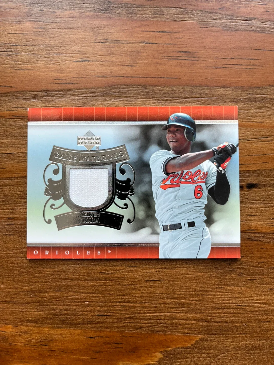 2007 UPPER DECK GAME MATERIALS UD-MM MELVIN MORA SERIES 1