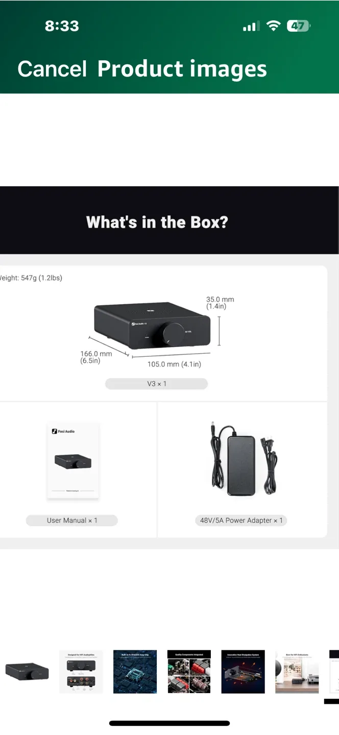 Fosi Audio V3 Stereo Amplifier - Home Audio image indicator(8)