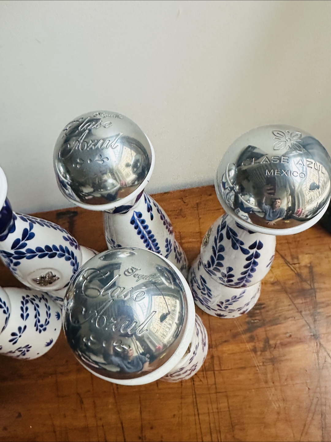 Clase Azul Hand-Painted Ceramic Decanter Empty Tequila Bottle - photo 3