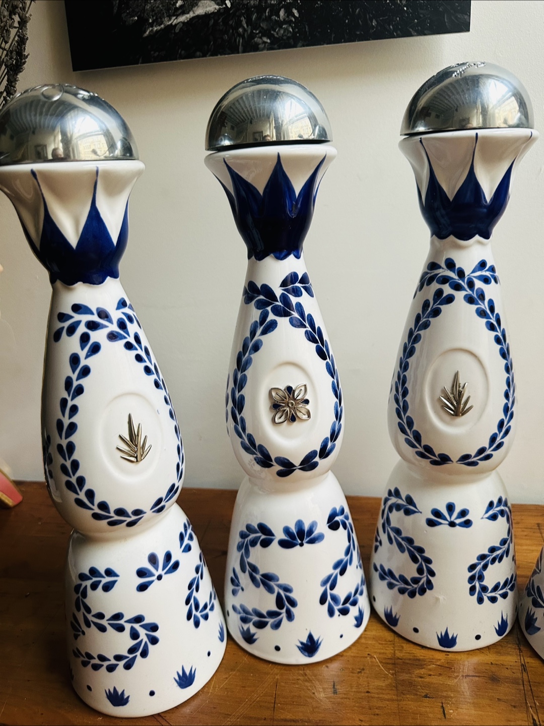 Clase Azul Hand-Painted Ceramic Decanter Empty Tequila Bottle - photo 2