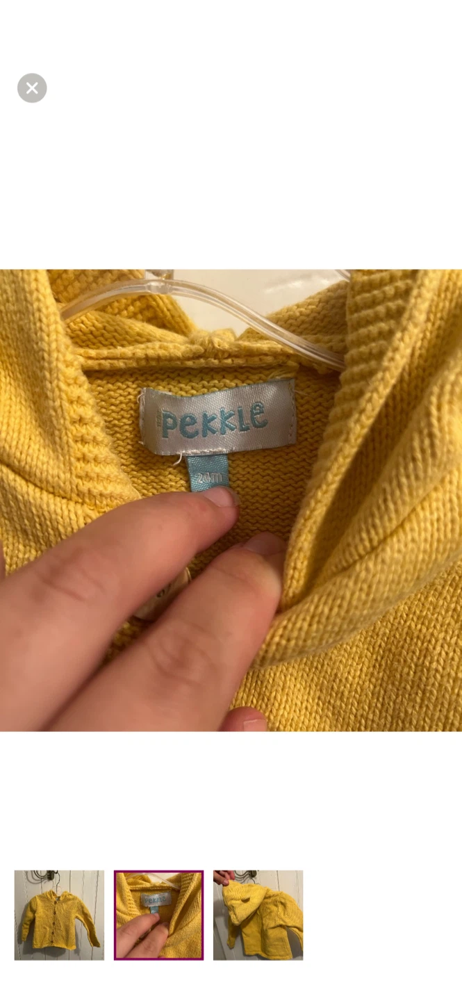 Pekkle Yellow Sweater 24M - photo 2