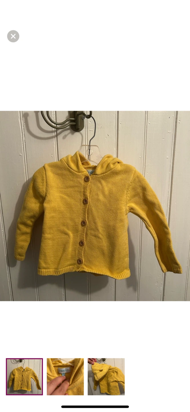 Pekkle Yellow Sweater 24M