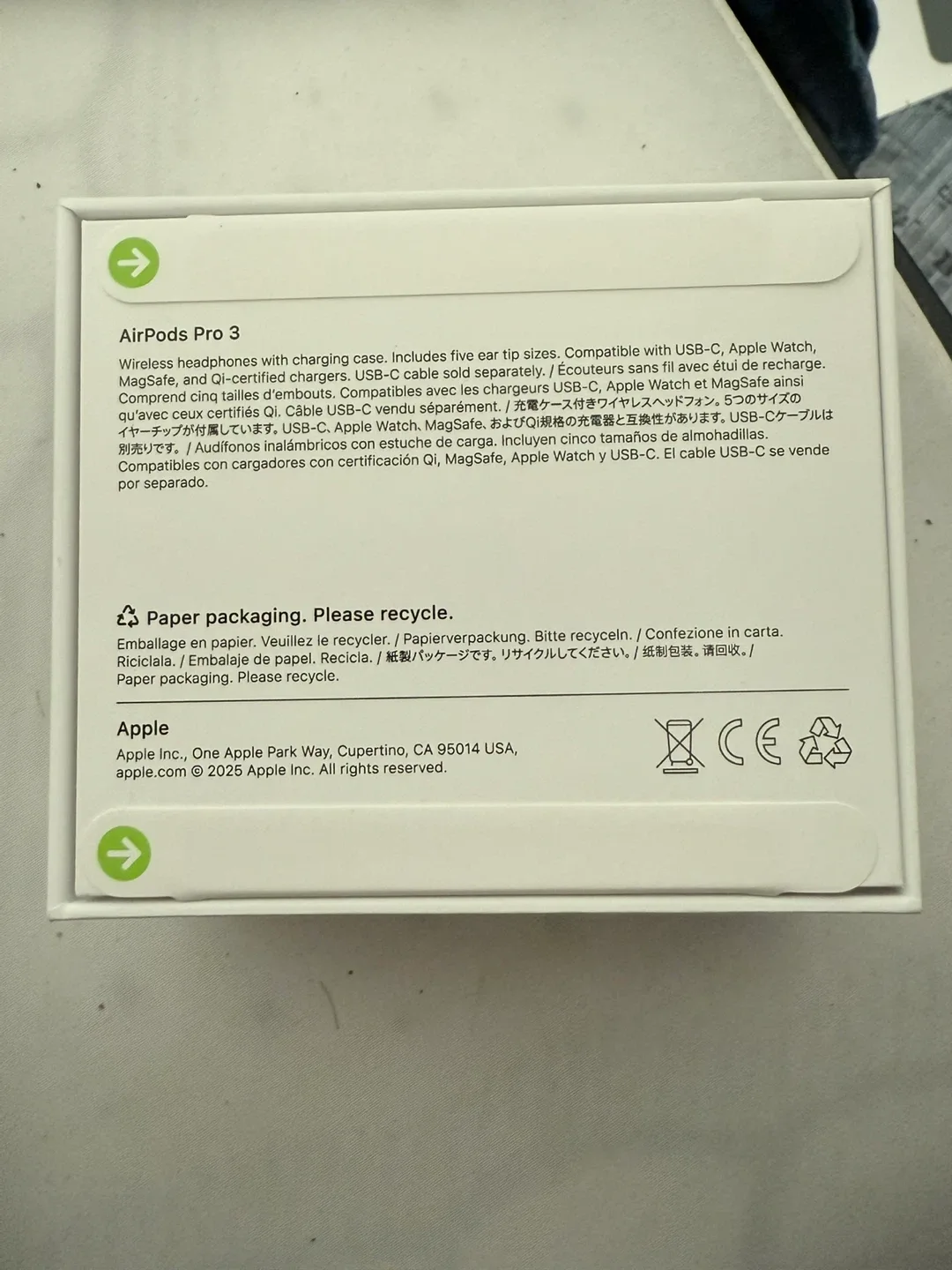 Brand New Apple AirPods Pro 3 Wireless Headphones image indicator(2)