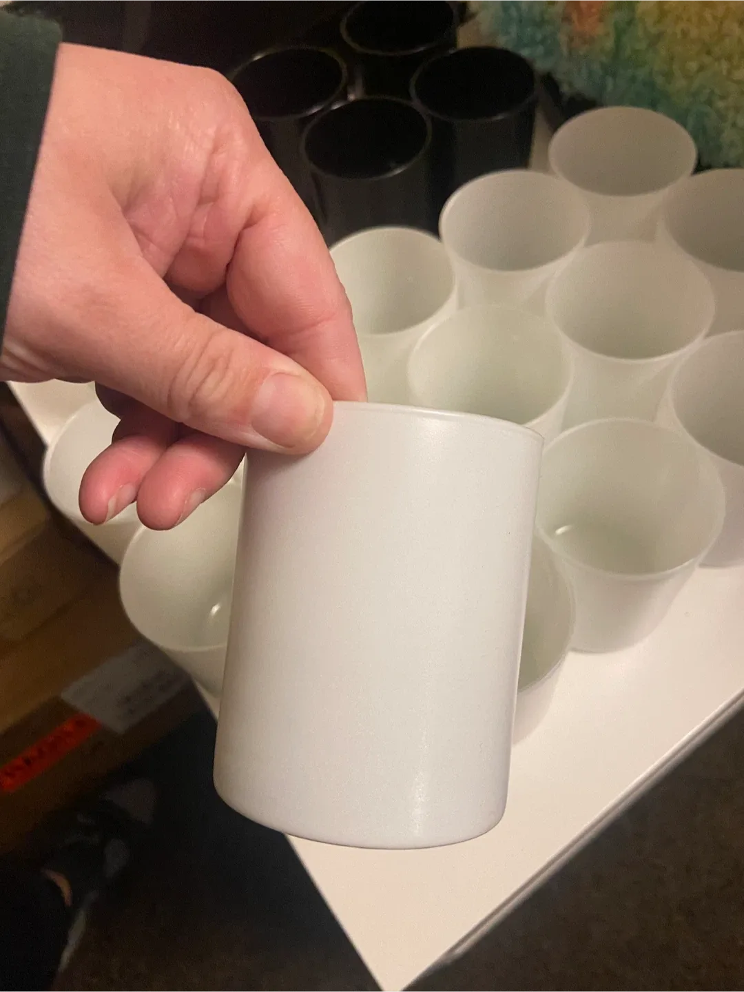 Candle Holders - Frosted, White, Black image indicator(4)