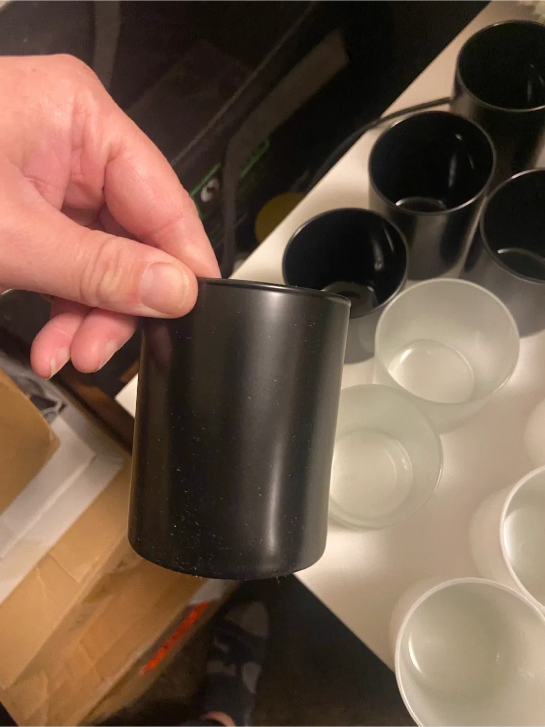 Candle Holders - Frosted, White, Black image indicator(6)