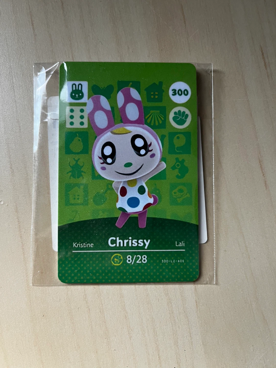 Animal Crossing Chrissy Amiibo Card