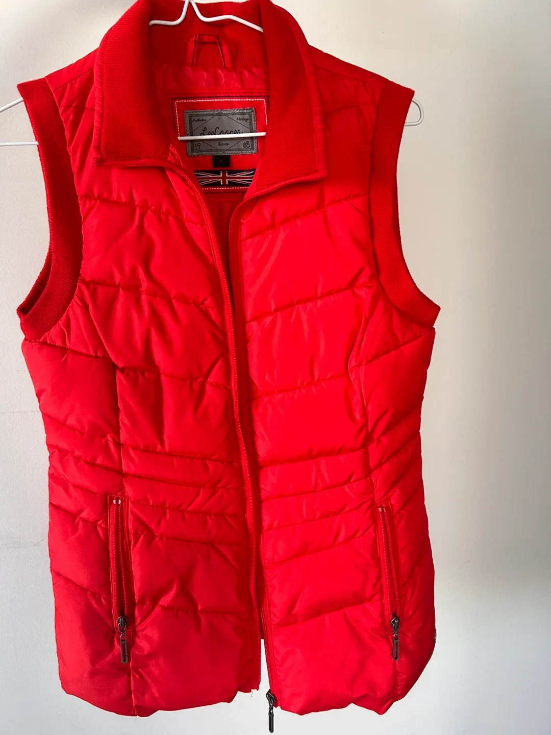 Lee Cooper Red Puffer Vest