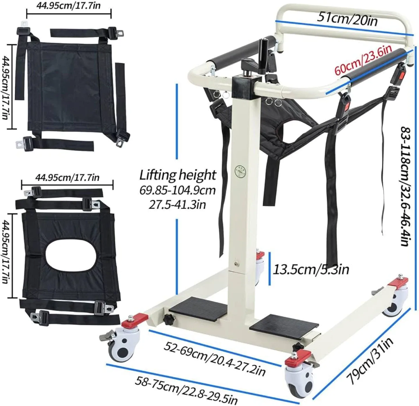 Patient Transfer Lift with Seat image indicator(8)