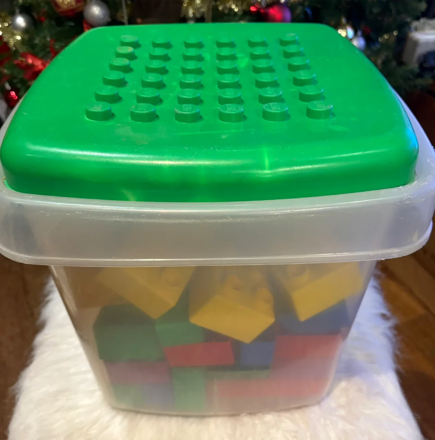 Lego Blocks in Storage Container