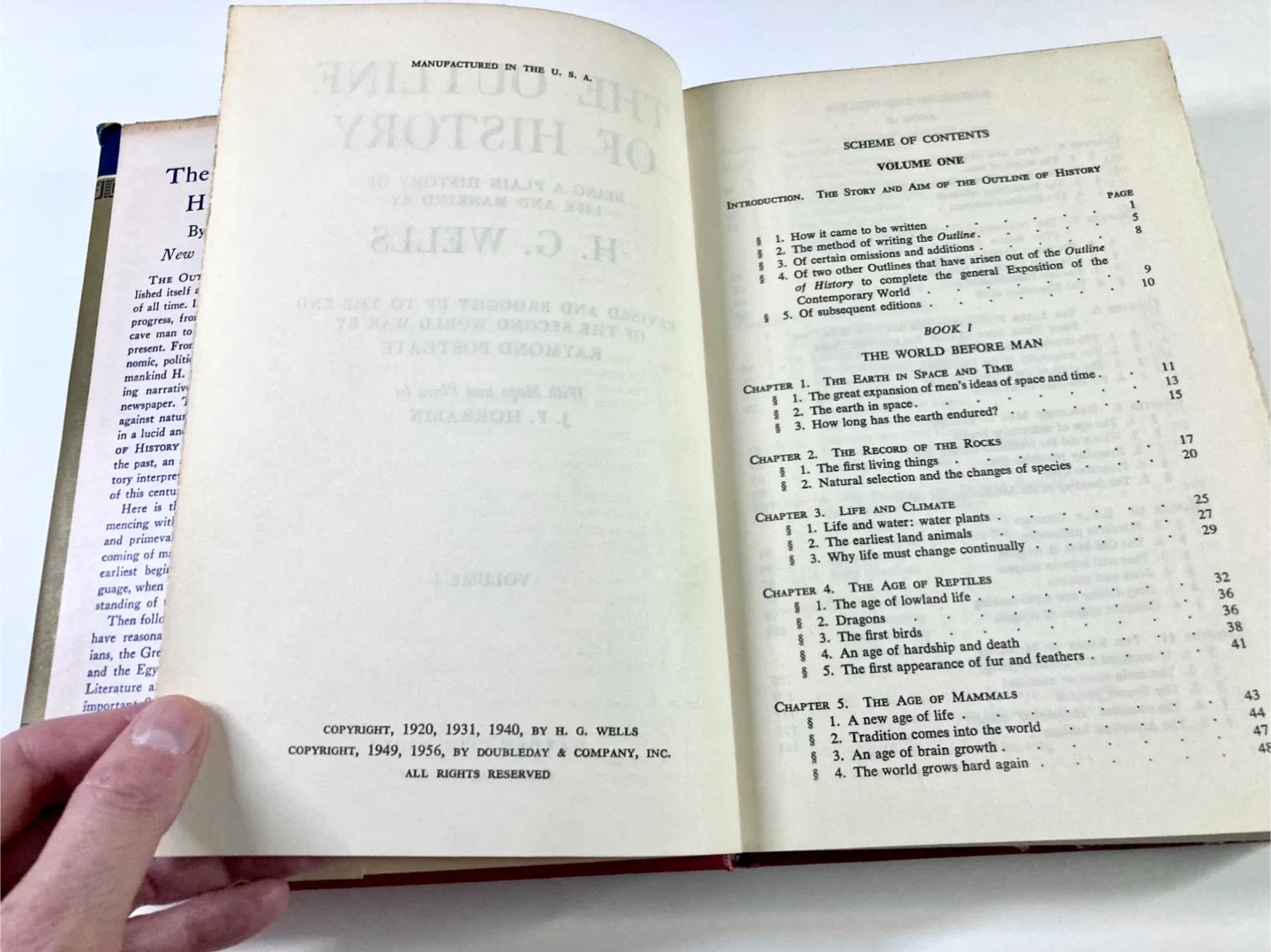 Vintage copy: The Outline of History Vol. I by H.G. Wells image indicator(4)