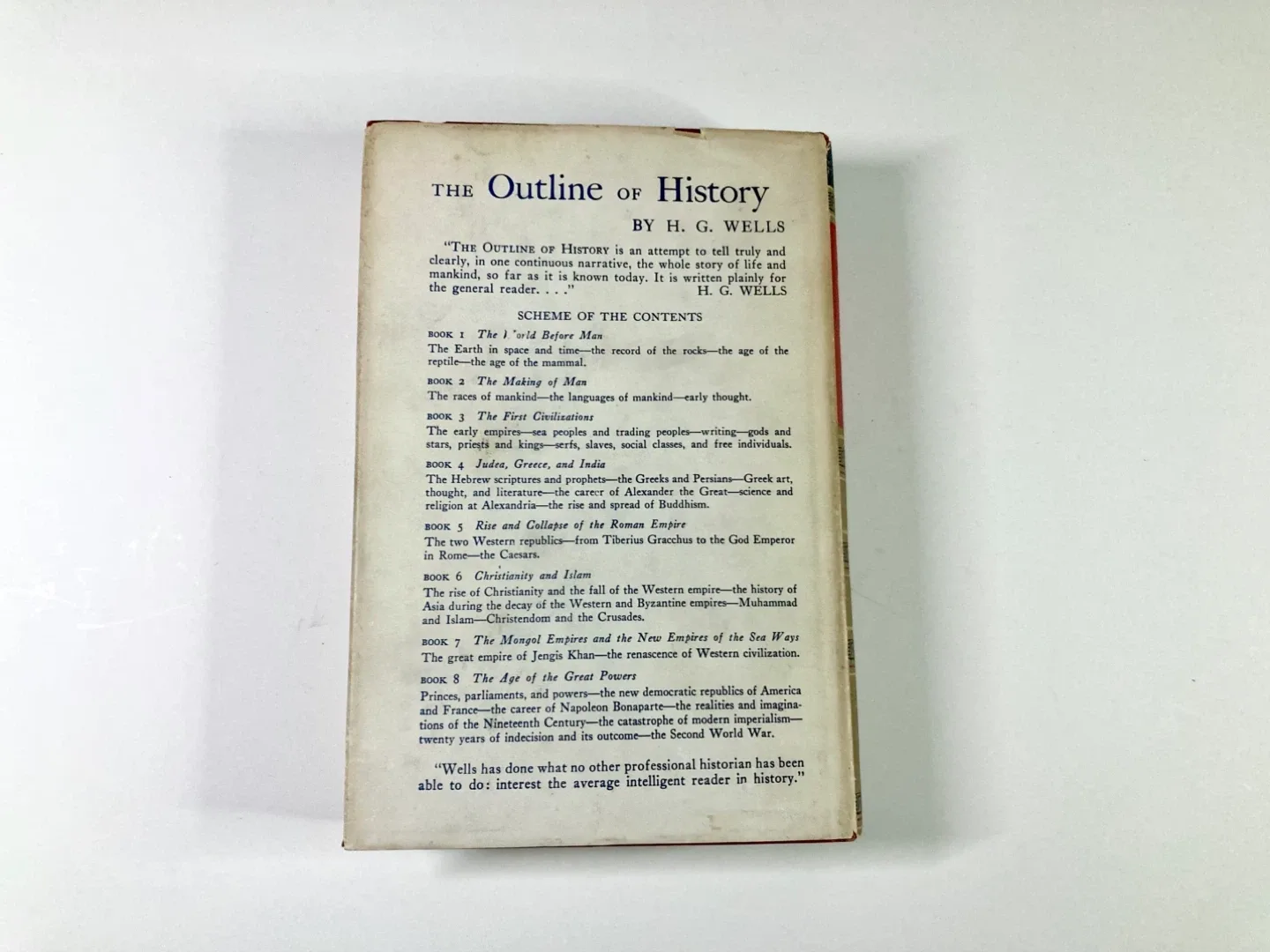 Vintage copy: The Outline of History Vol. I by H.G. Wells image indicator(5)