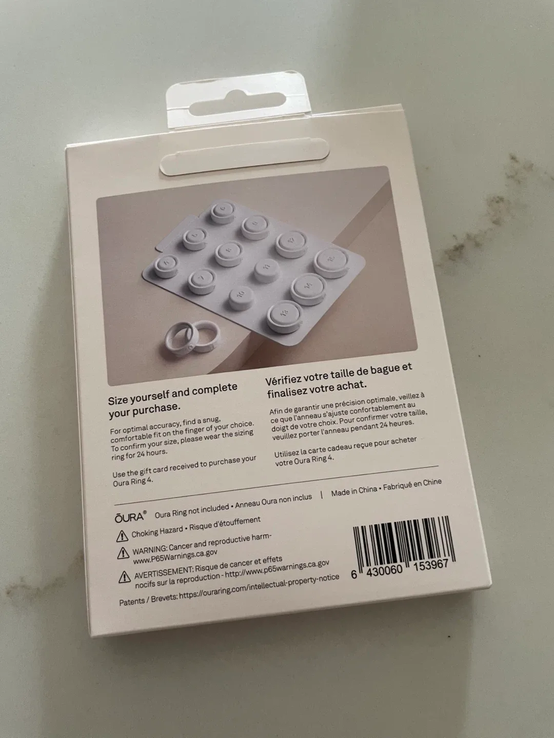 Oura Ring 4 sizing GKit - New #cleanout