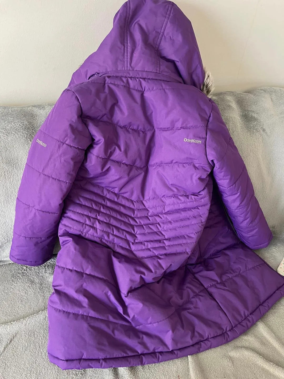 OshKosh B'gosh Purple Winter Coat - Size 8 image indicator(4)