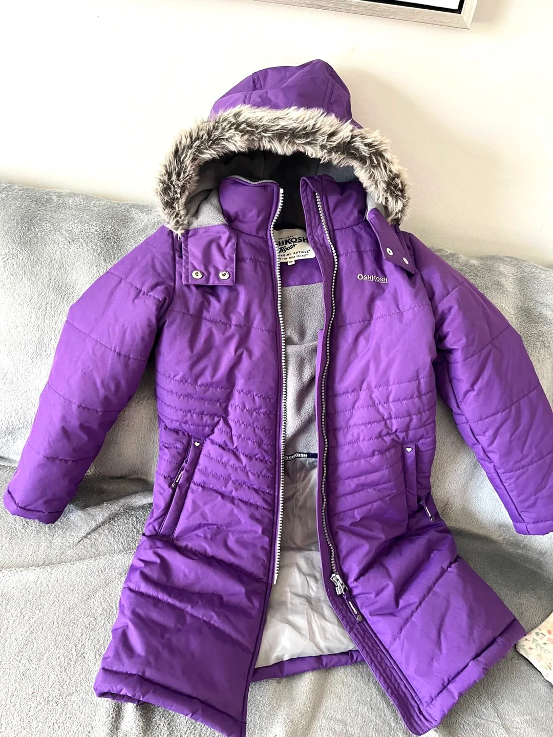 OshKosh B'gosh Purple Winter Coat - Size 8