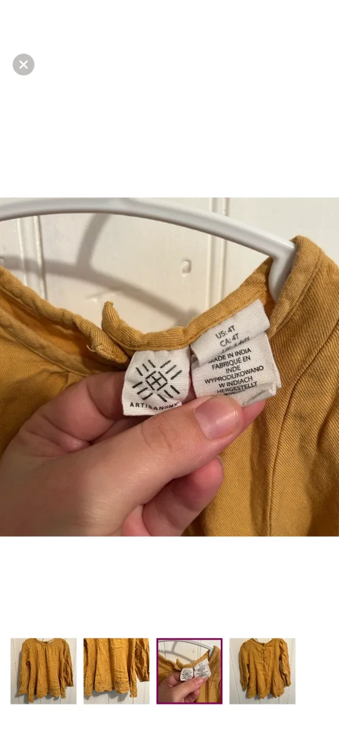 Artisan NY Girls Top - Size 4T image indicator(3)