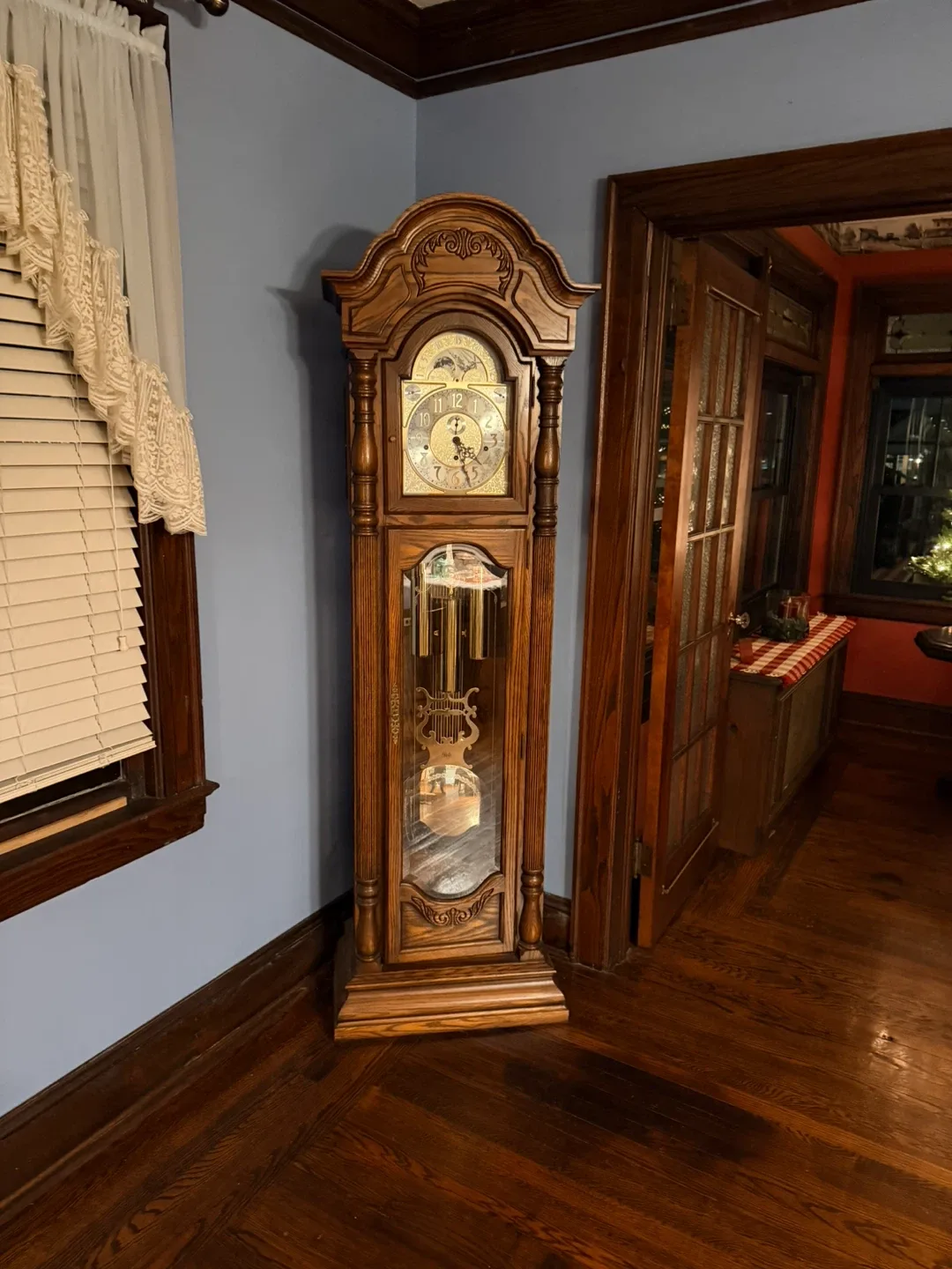 Sleigh Grandfather Clock - Excellent Condition