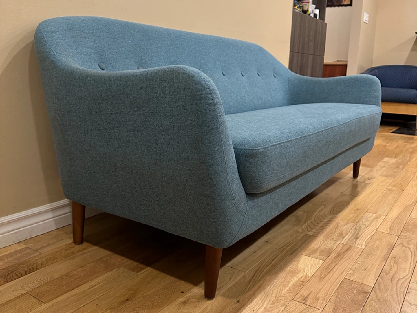 Blue Mid-Century Modern Sofa (CAN DELIVER) - photo 4