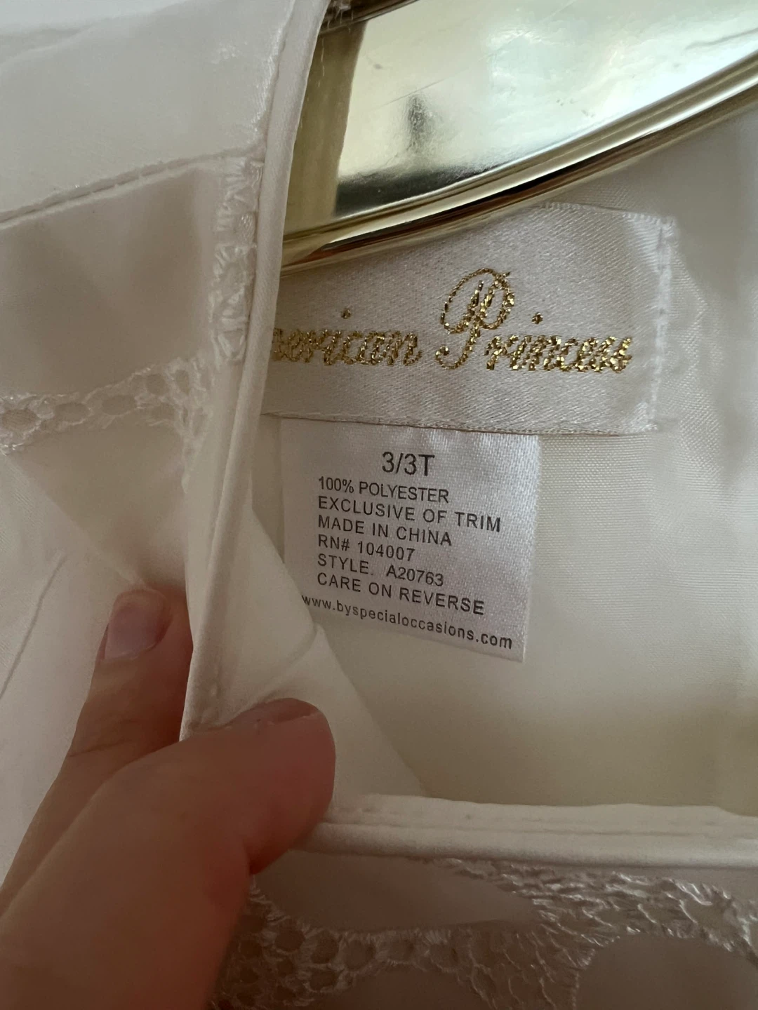 American Princess Dress - Size 3/3T - photo 3