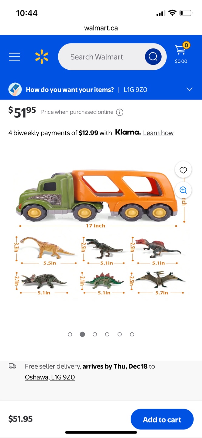 Dinosaur Transporter Truck Toy 2 for $50 - photo 2