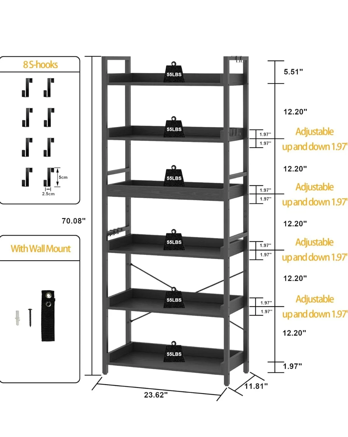 Black bookshelf image indicator(2)
