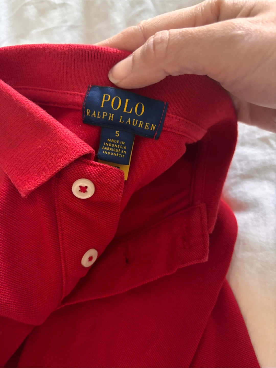 Polo Ralph Lauren Red Long Sleeve Shirt - Size 5 - photo 2