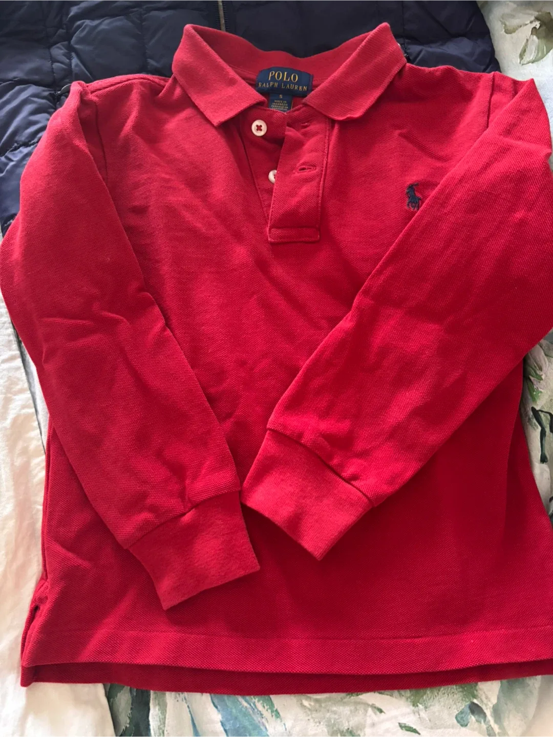 Polo Ralph Lauren Red Long Sleeve Shirt - Size 5
