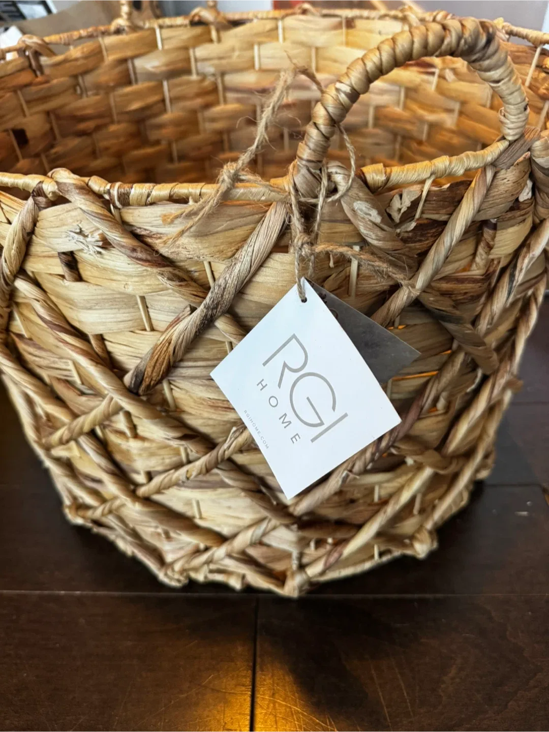 RGI Home large Woven Basket #cleanout #freecycle