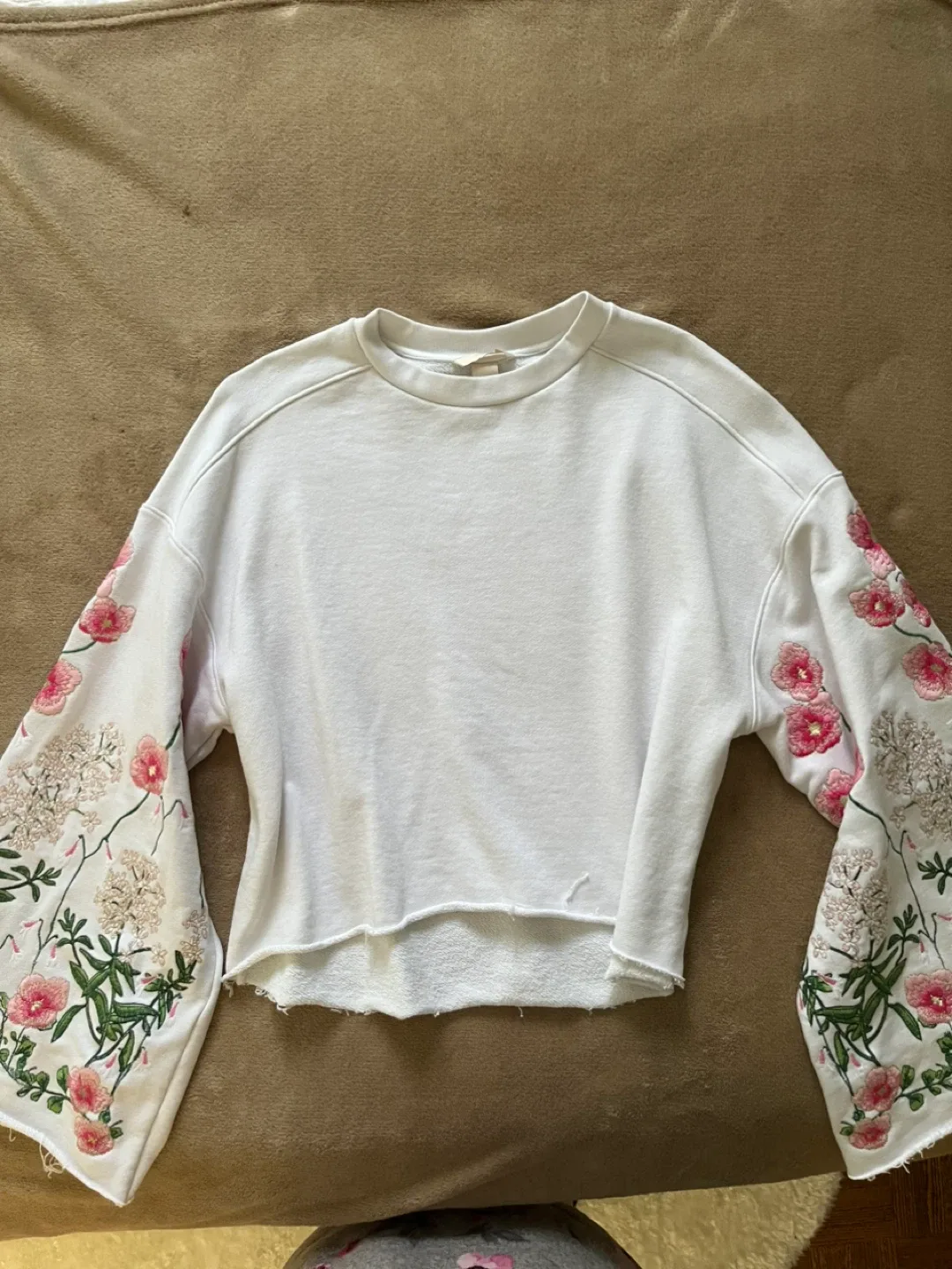 H&M Floral Embroidered Sweatshirt - Size M