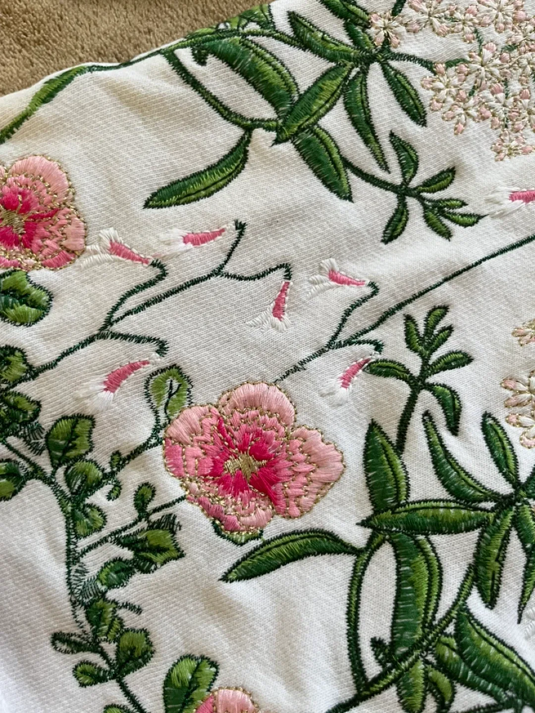 H&M Floral Embroidered Sweatshirt - Size M image indicator(2)