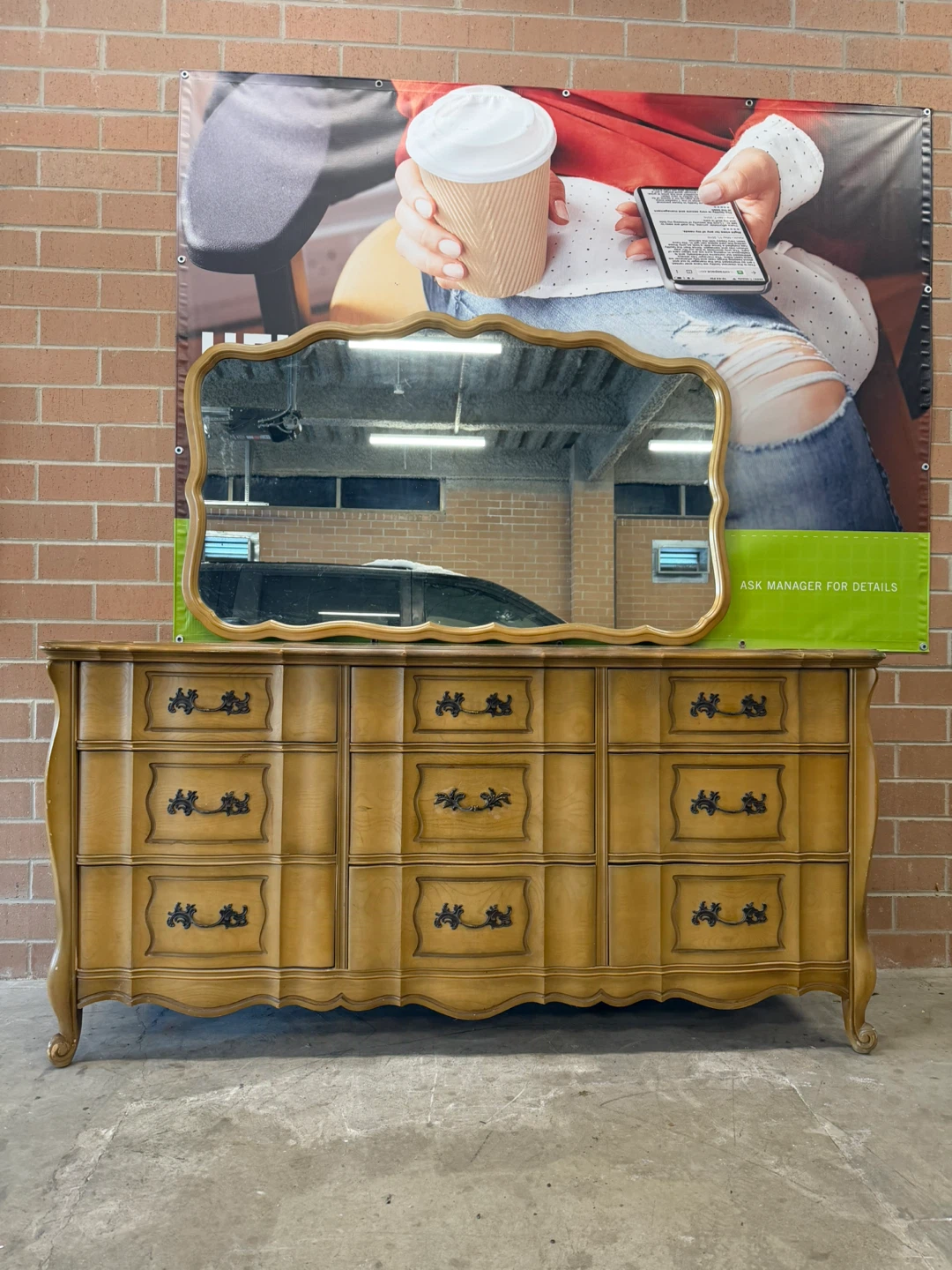 Vintage Dresser with Mirror