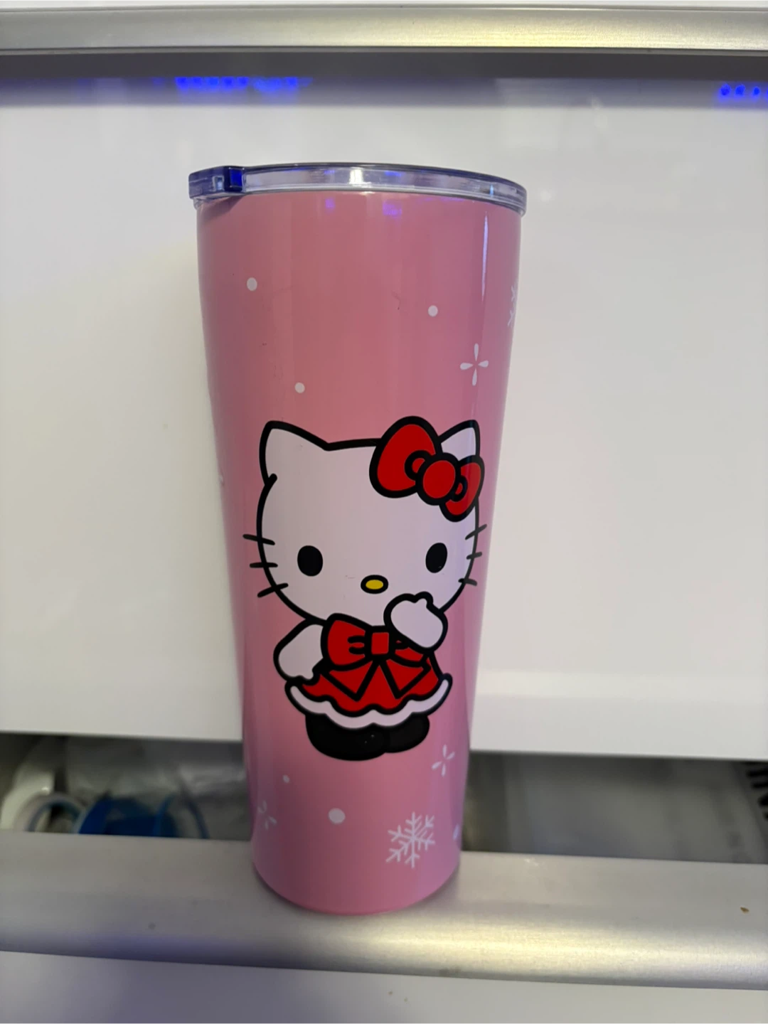 Hello Kitty Pink Travel Mug with handle/lid insulated