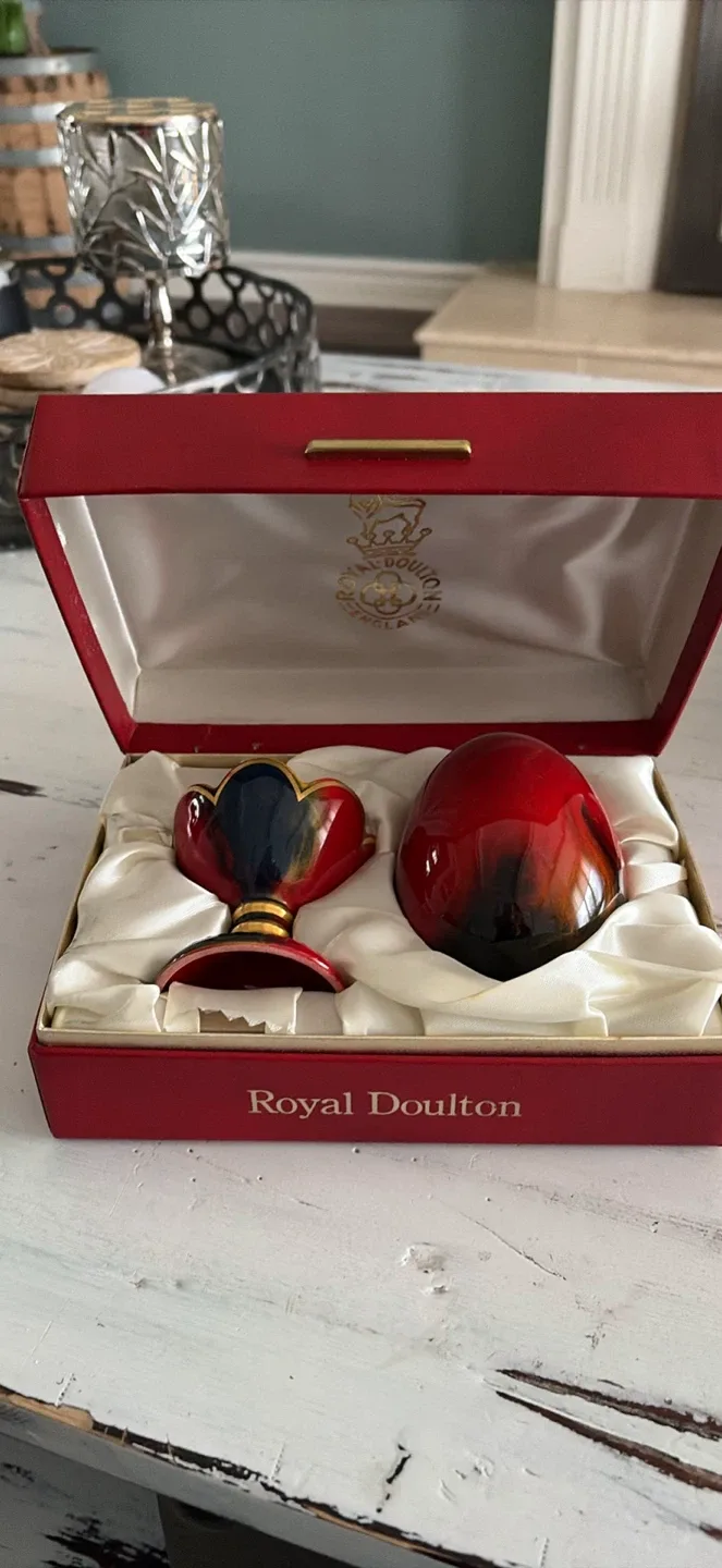 Royal Doulton Flambe egg limited edition