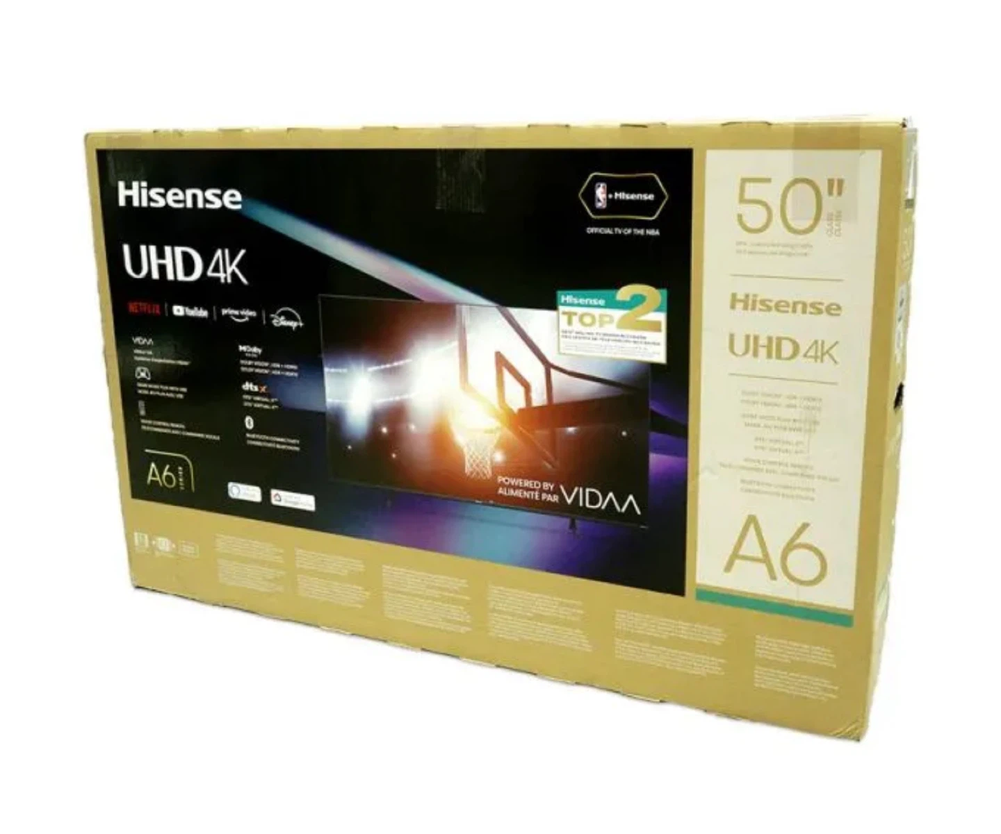 Hisense 50" UHD 4K VIDAA A6 Series TV - Like New - photo 3