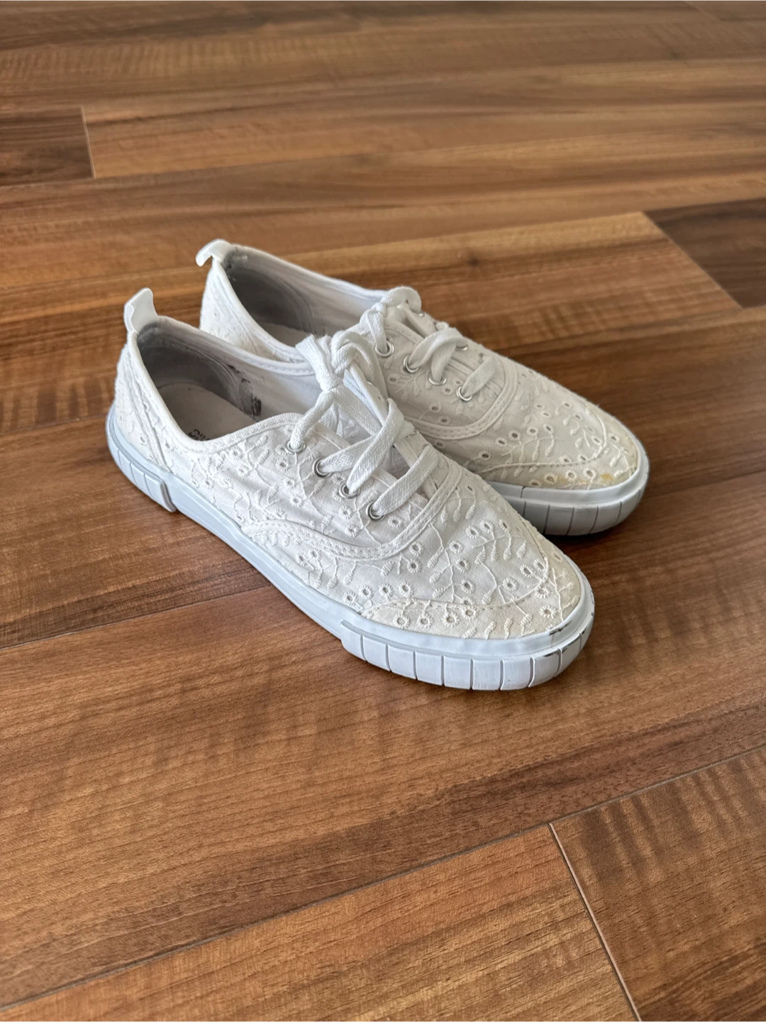 White Lace Sneakers
