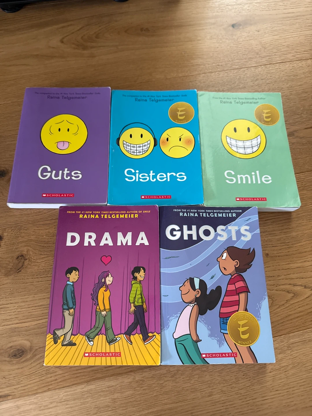 Guts, Smile, Sisters etc - Raina Telgemeier books