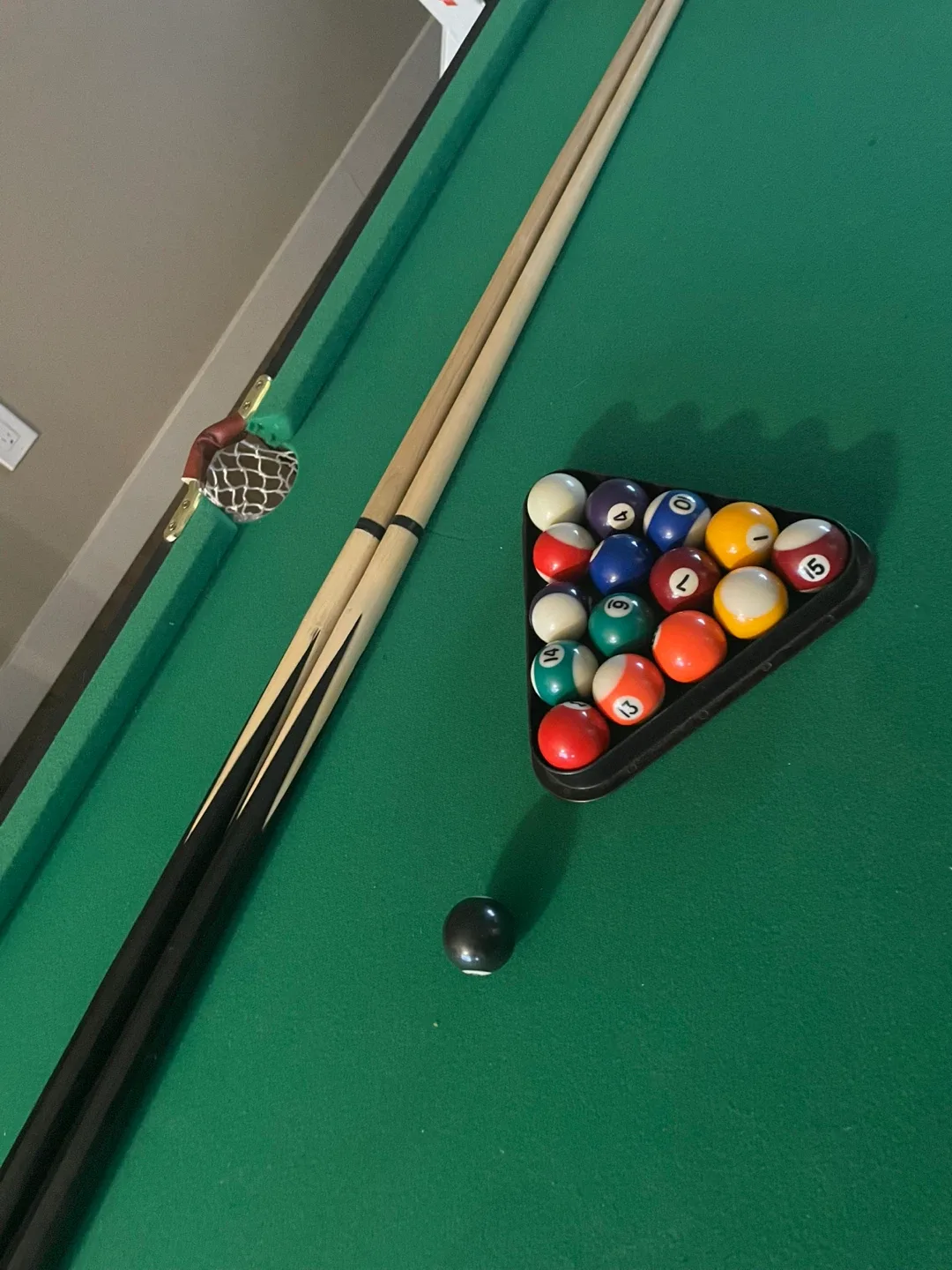 Pool Table Set with Cues and Balls