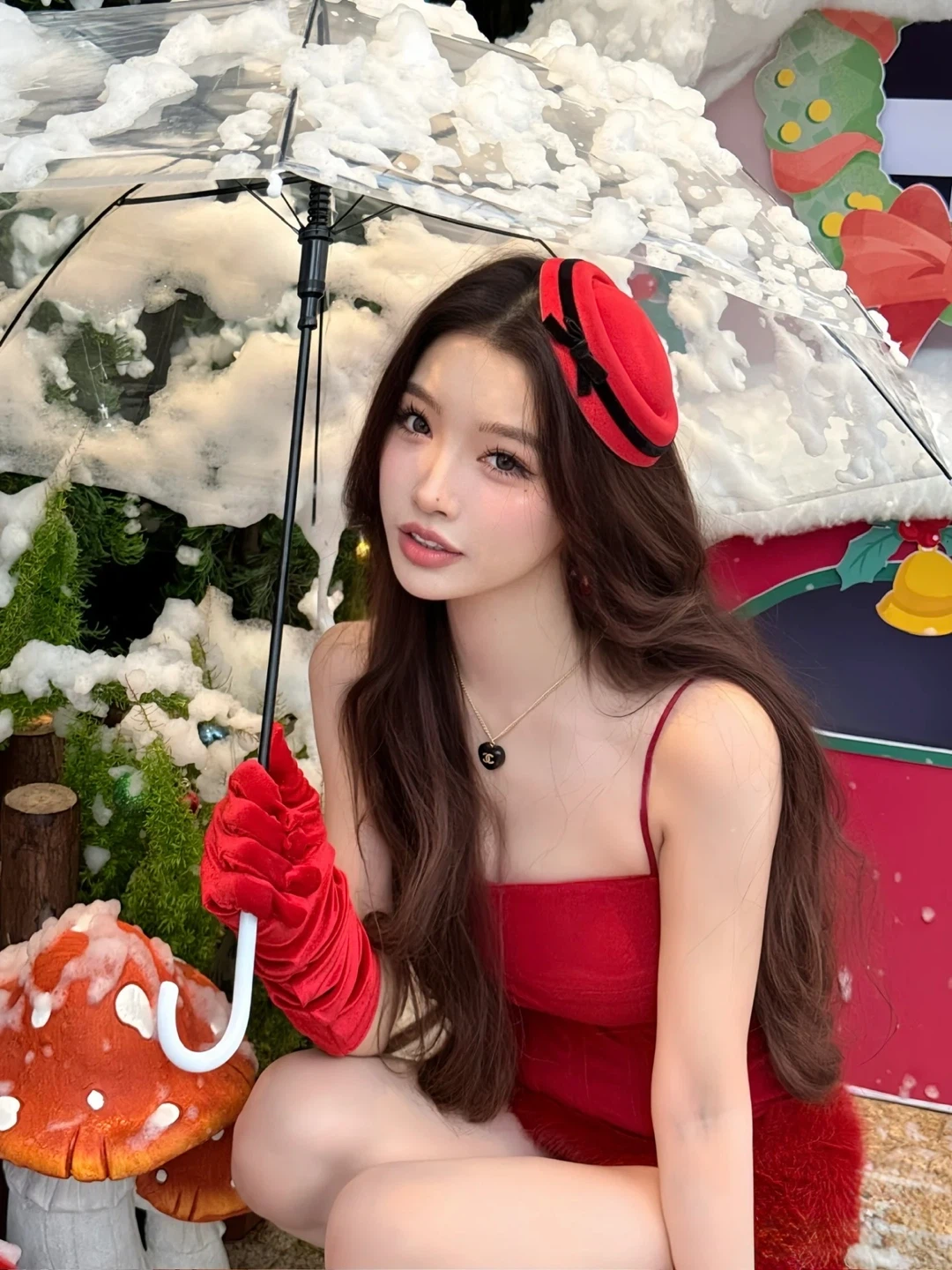 Red Fur Dress - photo 3