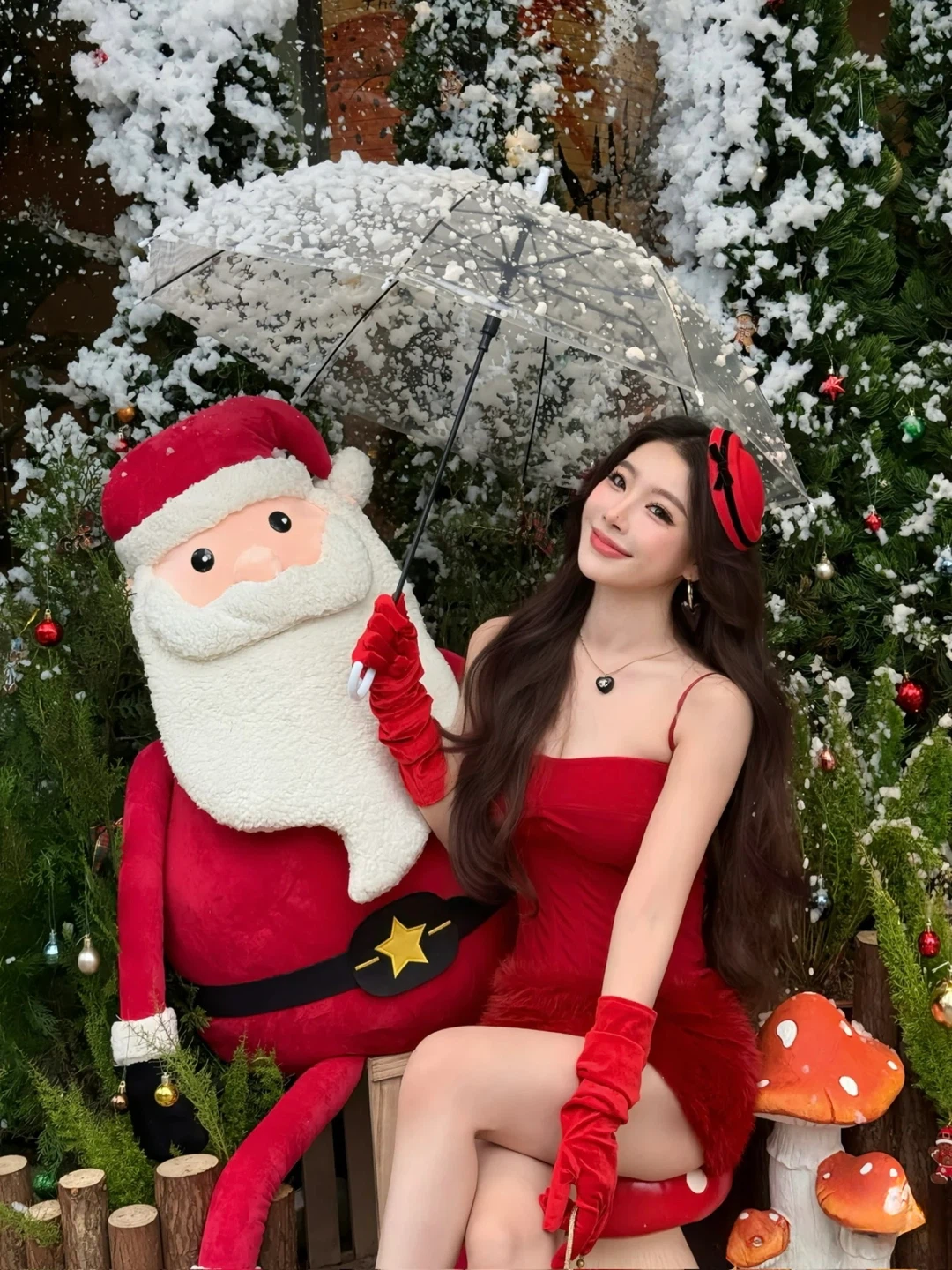 Red Fur Dress - photo 4