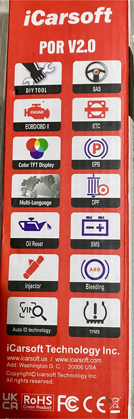 iCarsoft POR V2.0 Professional Car Diagnostic Tool - photo 2