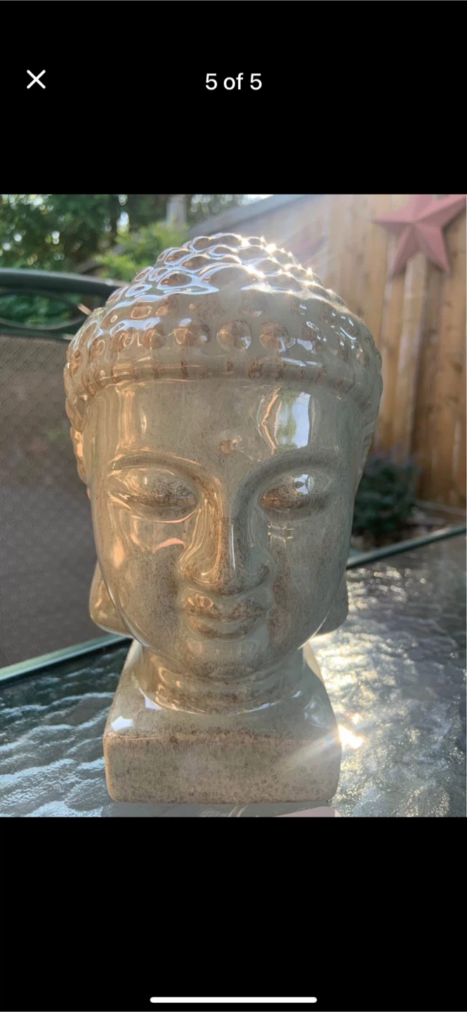 NEW BUDDA HEAD STATUE DECOR - photo 3