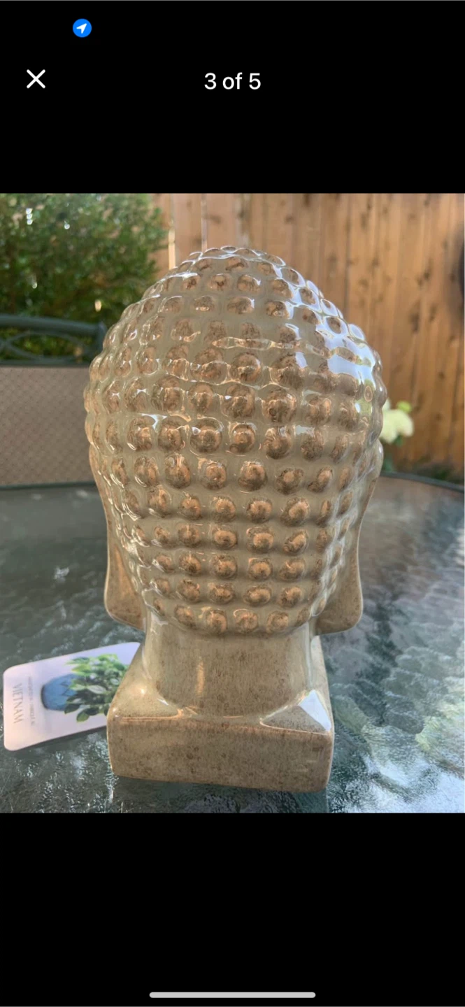 NEW BUDDA HEAD STATUE DECOR - photo 2