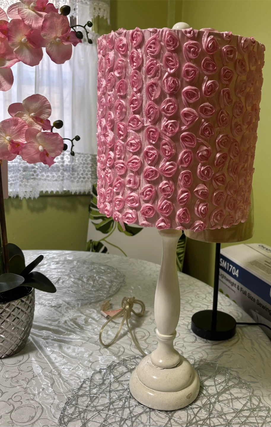Pink Rose Table Lamp