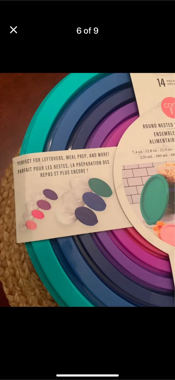 Core 14-Piece Round Nested Food Storage Set image indicator(7)