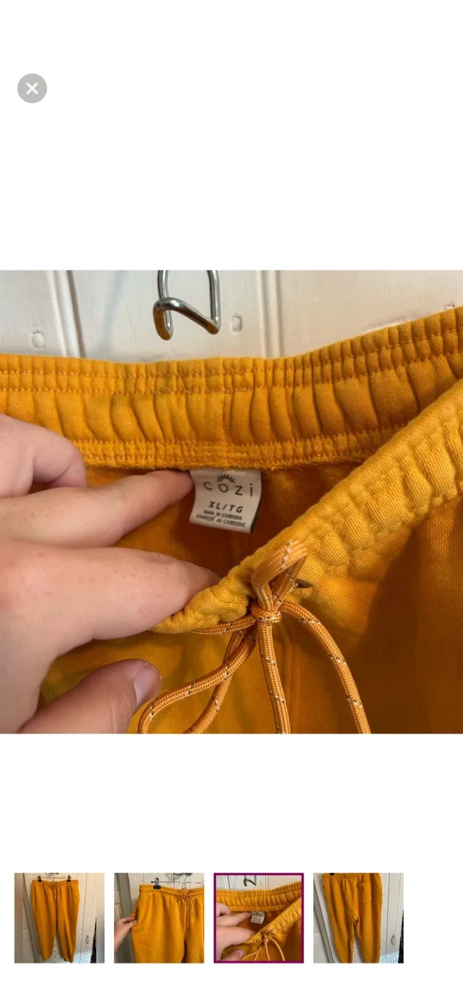 Cozi Mustard Yellow Sweatpants - XL image indicator(3)