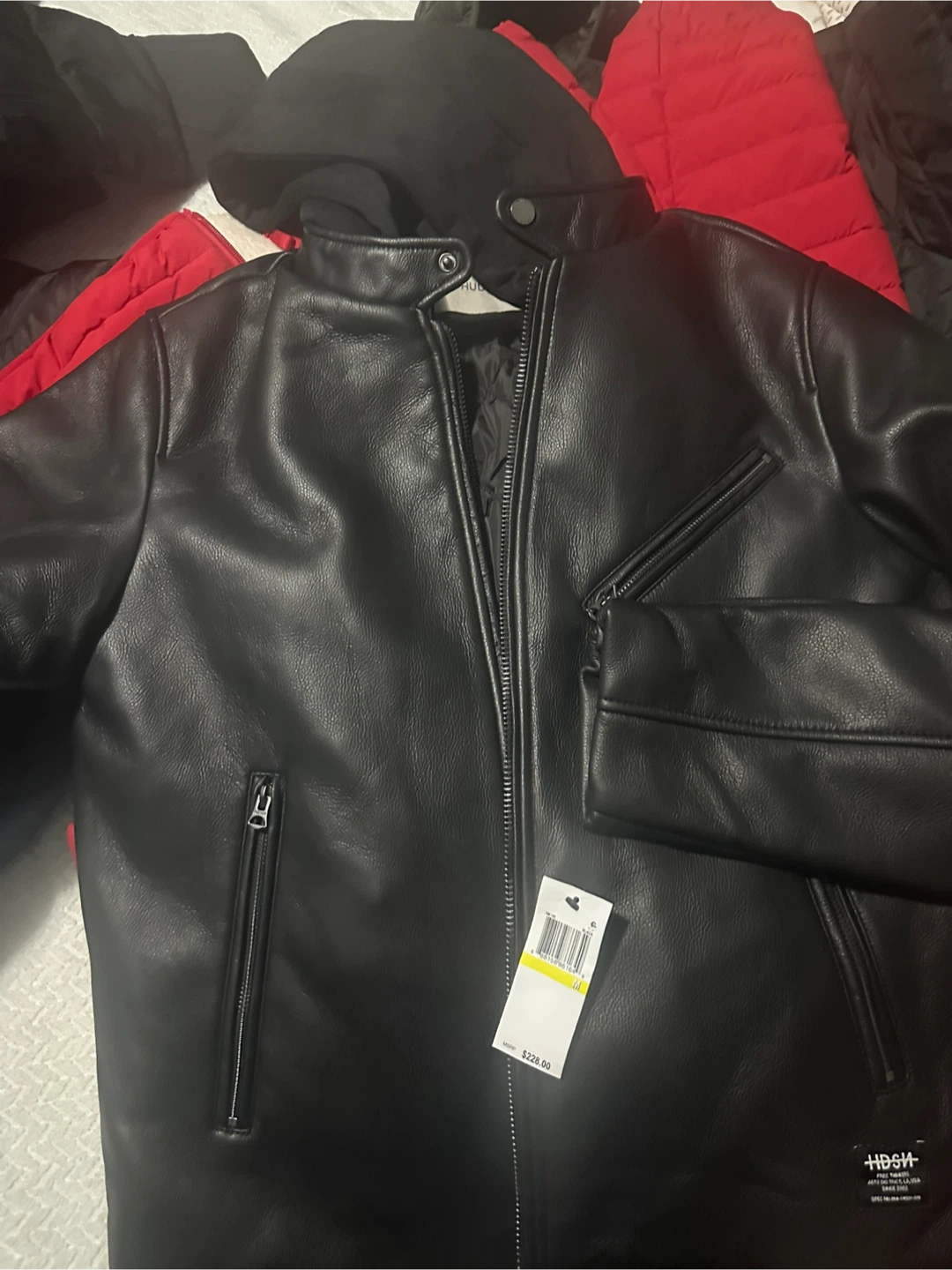 Hudson Black Leather Jacket - Size M - photo 2