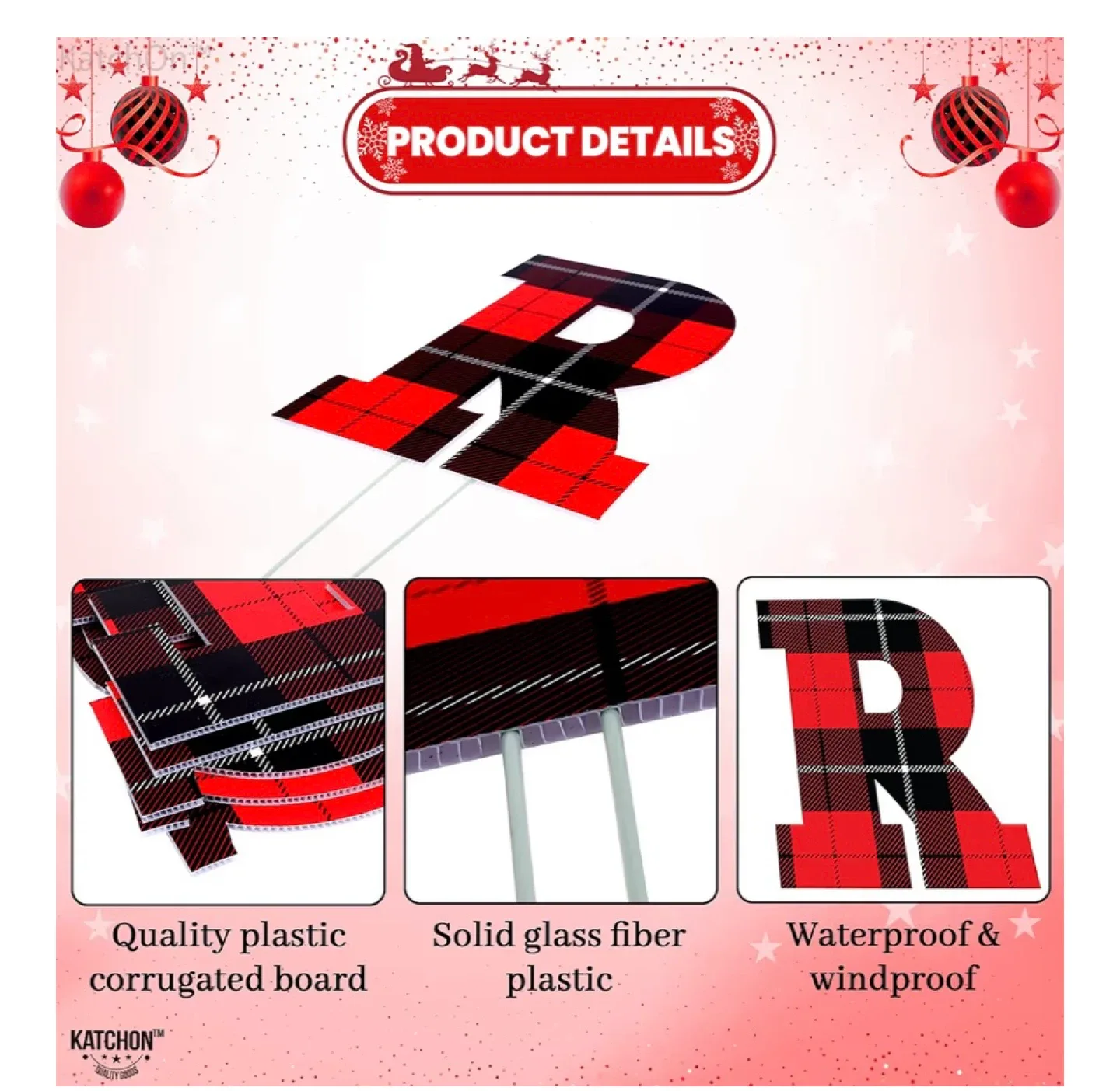 Merry Christmas Yard Sign - Katchon image indicator(3)